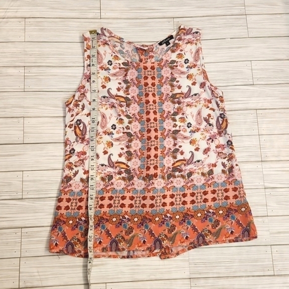 Womens Soiree Bohemian floral tank top size Small. - Picture 13 of 15